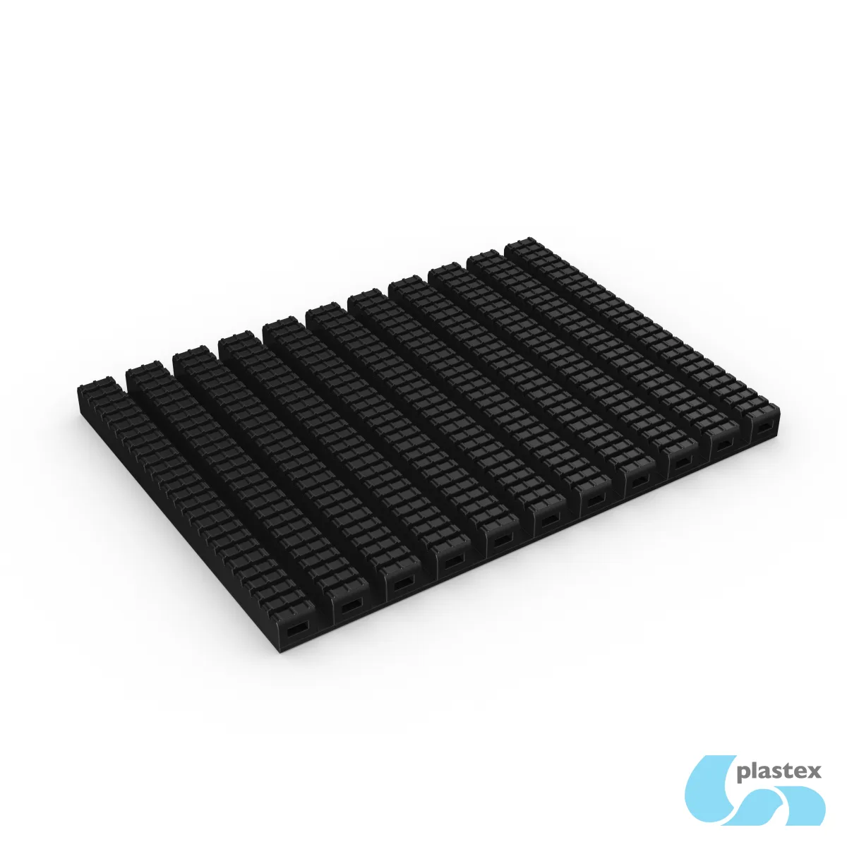 パーテーション Gateway SB: Solid-backed ribbed entrance mat | Plastex