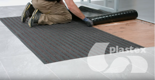 How to install Plastex SB and SB Plus adhered