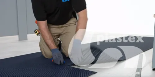 Install barefoot matting